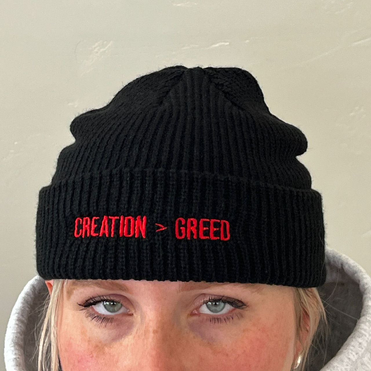 Creation > Greed Embroidered Beanie