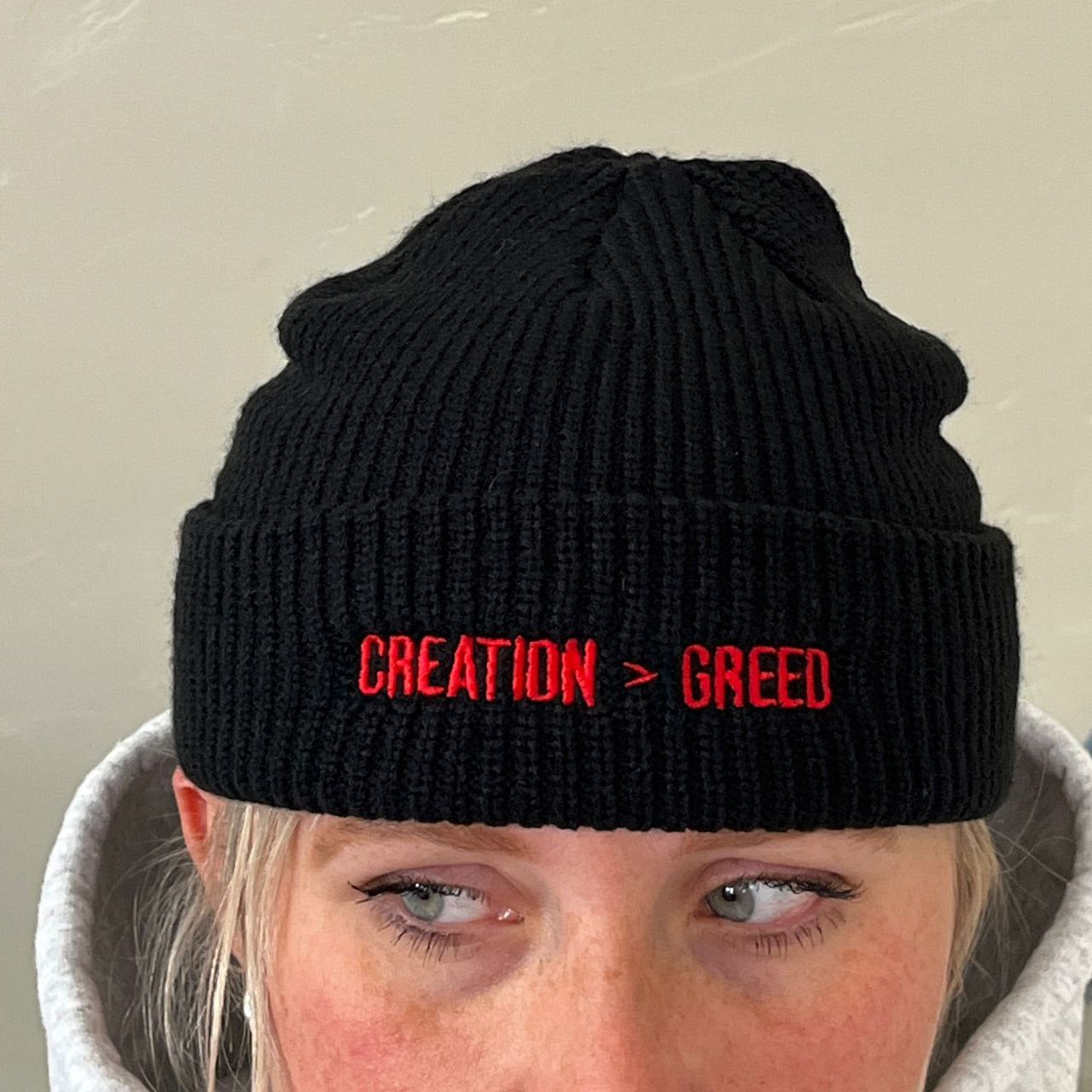 Creation > Greed Embroidered Beanie
